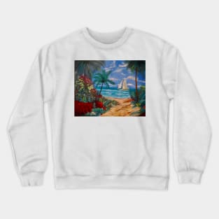 path to the Beach Hawaii Crewneck Sweatshirt